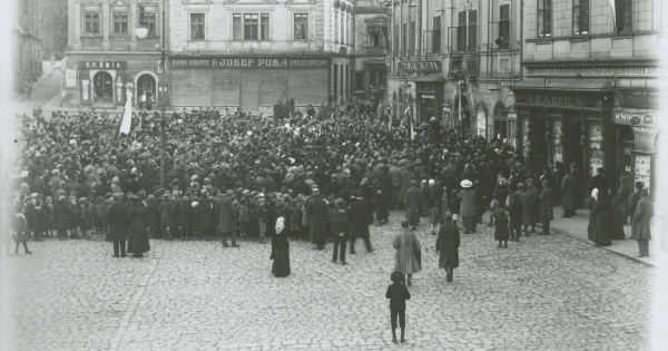 Vznik Československa – shromáždění 29. 10. 1918